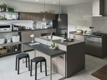 LIXIL　高級システムキッチン　ノクト×浜創　キッチン